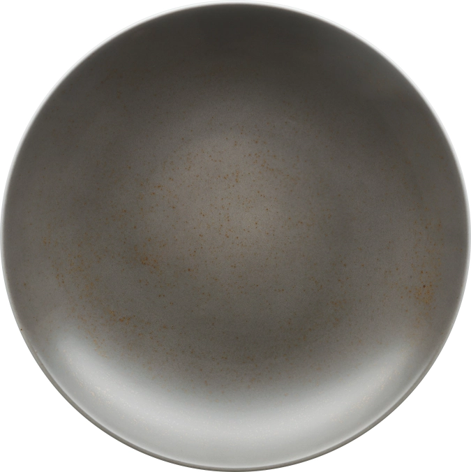 Pottery Unique Darkgrey Teller tief rund coup
