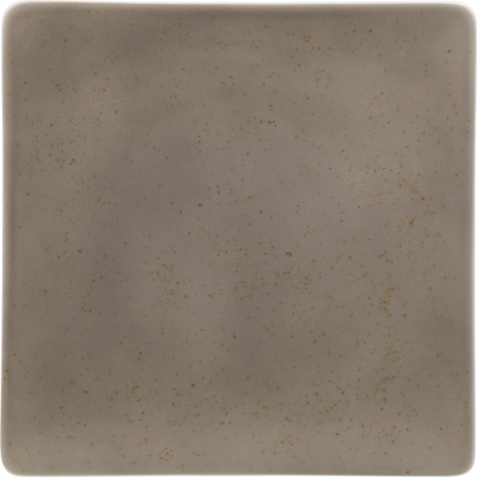 Pottery Unique Lightgrey Teller flach quadratisch coup