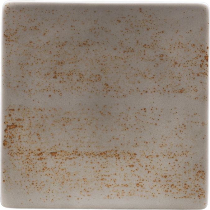 Pottery Unique Lightgrey Teller halbtief quadratisch coup