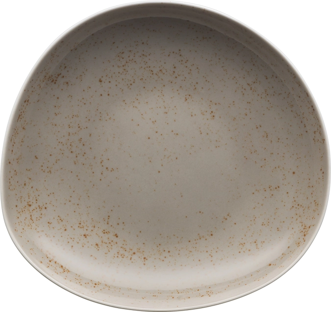 Pottery Unique Lightgrey Teller tief asymmetrisch coup