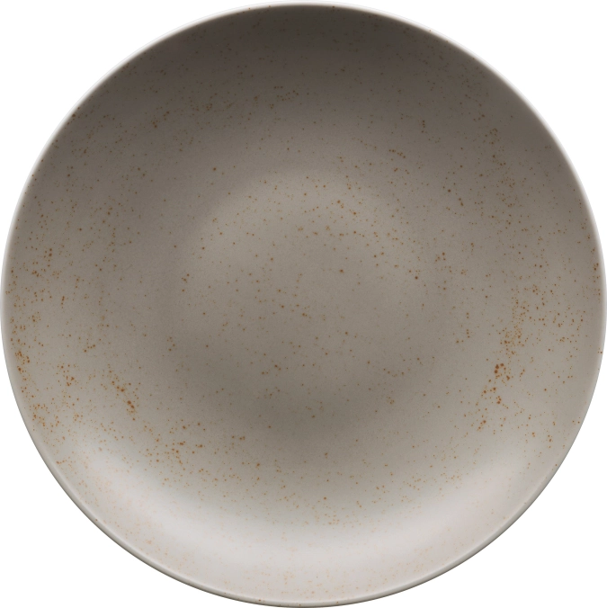 Pottery Unique Lightgrey Teller tief rund coup