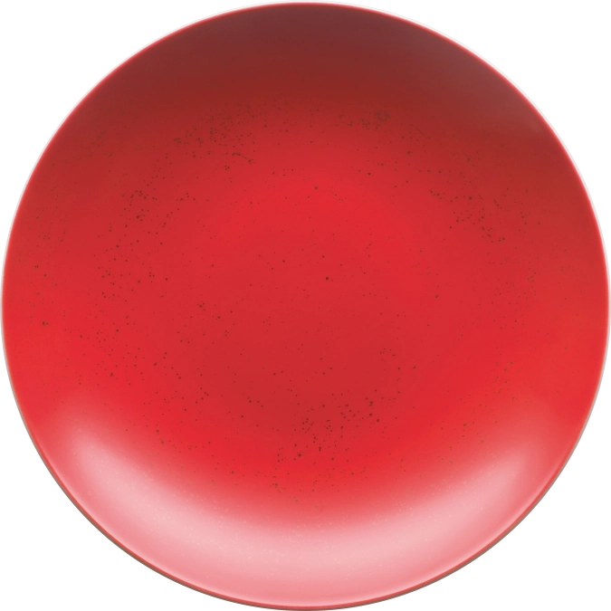 Pottery Unique Red Teller tief rund coup