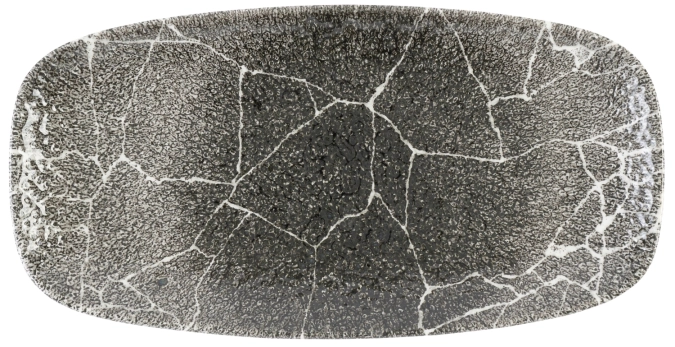 S.P. Kintsugi Reverse Quartz Black Chefs Platte