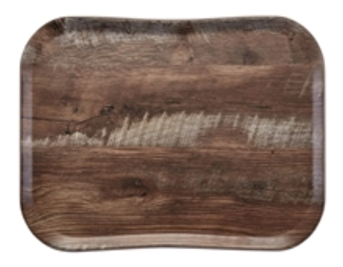 Versa Century Holzoptik Tablett Eiche dunkel